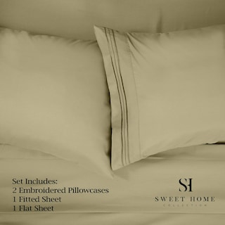 Foto 2 | Foto 2 | Juego De Sábanas Sweet Home Collection 1500 Supreme Rv Short Queen - Venta Internacional.