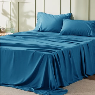 Foto 1 | Foto 1 | Juego De Sábanas Bedsure California King, 4 Piezas, Azul Turquesa - Venta Internacional.