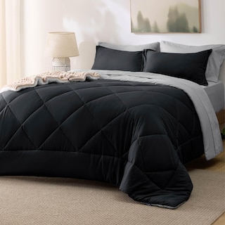Foto 1 | Foto 1 | Juego de Edredón Bedsure Negro 7 Piezas - Venta Internacional