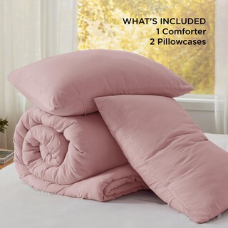 Foto 6 | Foto 6 | Juego de Edredón Bedsure King Size Rosa 3 Piezas - Venta Internacional