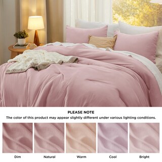 Foto 7 | Foto 7 | Juego de Edredón Bedsure King Size Rosa 3 Piezas - Venta Internacional