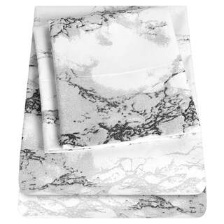 Foto 1 | Foto 1 | Juego De Sábanas Sweet Home Collection Con Estampado De Mármol, Tamaño Completo - Venta Internacional.