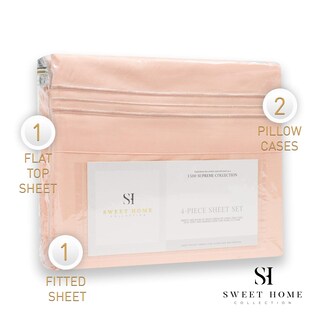 Foto 5 | Foto 5 | Juego De Sábanas Sweet Home Collection 1500 Supreme Full Peach - Venta Internacional.