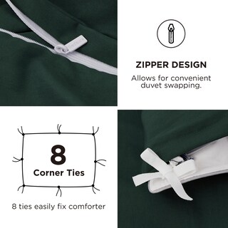 Foto 6 | Foto 6 | Juego De Funda De Edredón Bedsure Tamaño Completo Con Sábana Bajera Ajustable 4 Piezas - Venta Internacional