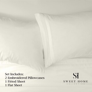Foto 2 | Foto 2 | Juego De Sábanas Sweet Home Collection 1500 Supreme King Ivory - Venta Internacional.