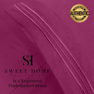 Foto 4 | Foto 4 | Juego De Sábanas Sweet Home Collection 1500 Supreme Twin Xl Púrpura - Venta Internacional.