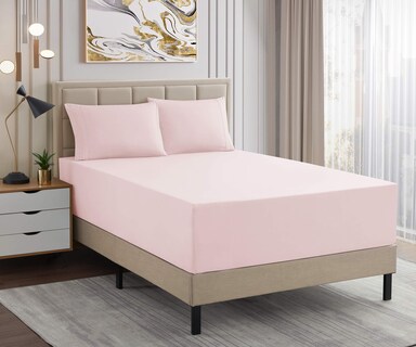 Foto 2 | Foto 2 | Juego De Sábanas Sweet Home Collection 1500 Supreme King Rosa Pálido - Venta Internacional.