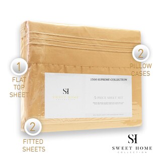 Foto 5 | Foto 5 | Juego De Sábanas Sweet Home Collection 1500 Supreme Split King - Venta Internacional.