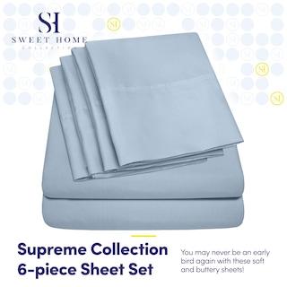 Foto 2 | Foto 2 | Sábanas Sweet Home Collection 1500 Supreme Full Blue - Venta Internacional.