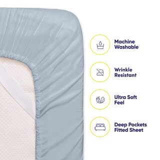 Foto 3 | Foto 3 | Sábanas Sweet Home Collection 1500 Supreme Full Blue - Venta Internacional.