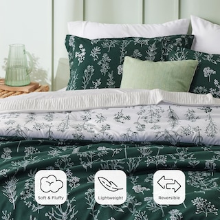 Foto 3 | Foto 3 | Juego de Edredón Bedsure King Emerald Juego De Cama De 3 Piezas Con Estampado Floral - Venta Internacional