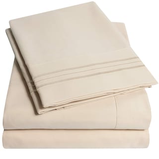 Foto 1 | Foto 1 | Juego De Sábanas Sweet Home Collection 1500 Supreme Twin Beige - Venta Internacional.