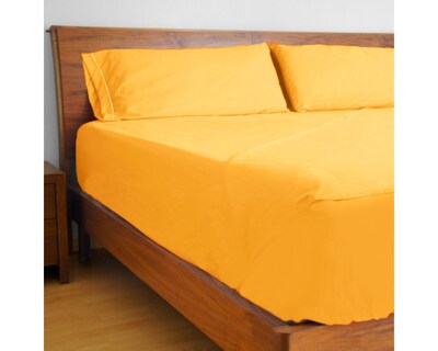 Foto 3 | Foto 3 | Juego De Sábanas De Microfibra Koala - Amarillo Mango - Individual