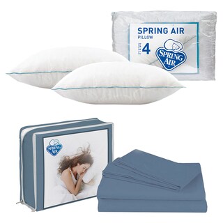 Foto 1 | Foto 1 | Sábanas Basic Azul Acero Queen Size + 2 Almohadas Osos