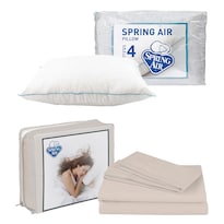 Sábanas Basic Crema Individual + Almohada Osos
