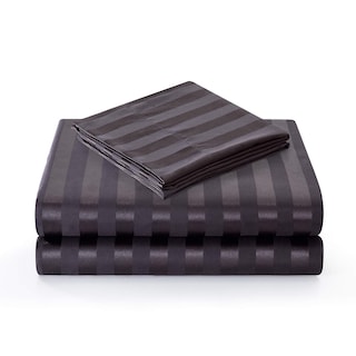 Foto 7 | Foto 7 | Juego De Cama Lanest Housing Con Sábanas De Seda Satinada, Tamaño Queen, Negro - Venta Internacional.
