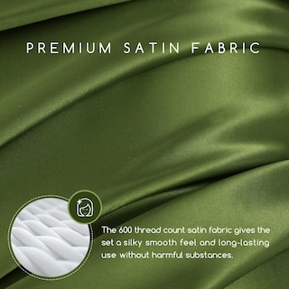 Foto 3 | Foto 3 | Juego De Sábanas De Satén Mr&hm, Tamaño Completo, 4 Unidades, Color Verde Salvia - Venta Internacional.