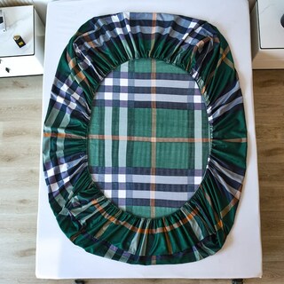 Foto 6 | Foto 6 | Sábana Bajera Ajustable Feelyou Buffalo Check Grid Twin Green De Microfibra - Venta Internacional.
