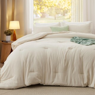 Foto 2 | Foto 2 | Juego De Edredón Bedsure Extragrande, Tamaño King, Beige Claro, 3 Piezas - Venta Internacional.