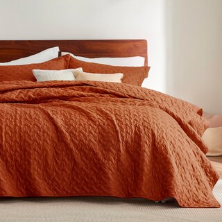 Foto 2 | Foto 2 | Set de Colchas Quilt Bedsure Queen Naranja - Venta Internacional