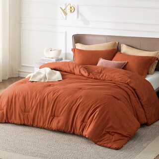 Foto 1 | Foto 1 | Juego de Edredón Bedsure California King Burnt Orange 3 Piezas - Venta Internacional
