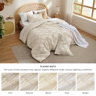 Foto 7 | Foto 7 | Juego de Edredón Bedsure Boho Queen Beige 3 Piezas - Venta Internacional