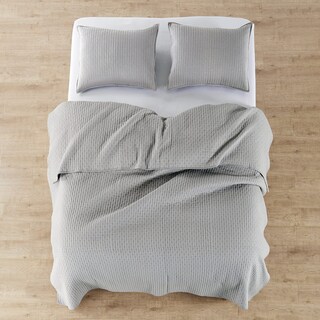 Foto 5 | Foto 5 | Set De Edredón Levtex Home Cross Stitch Gris Claro 100% Algodón - Venta Internacional.