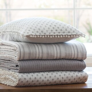 Foto 7 | Foto 7 | Set De Edredón Levtex Home Cross Stitch Gris Claro 100% Algodón - Venta Internacional.