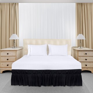 Foto 4 | Foto 4 | Falda De Cama Utopia Bedding Totalmente Elástica Con Volantes De 40 Cm, Color Negro - Venta Internacional.