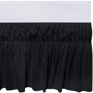 Foto 6 | Foto 6 | Falda De Cama Utopia Bedding Totalmente Elástica Con Volantes De 40 Cm, Color Negro - Venta Internacional.