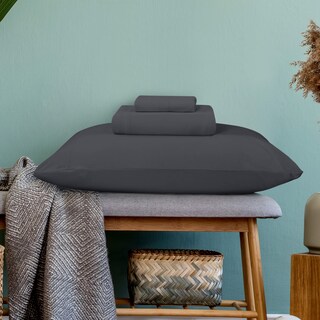 Foto 3 | Foto 3 | Juego De Sábanas Utopia, Jersey De Punto De Algodón, Doble, Gris Oscuro - Venta Internacional.