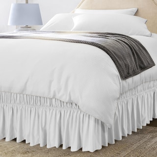 Foto 1 | Foto 1 | Skirt Utopia Bedding Queen, Microfibra Blanca, 40 Cm De Caída - Venta Internacional.