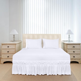 Foto 4 | Foto 4 | Skirt Utopia Bedding Queen, Microfibra Blanca, 40 Cm De Caída - Venta Internacional.