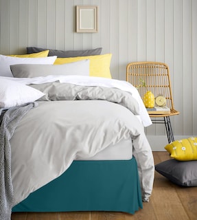 Foto 6 | Foto 6 | Skirt Utopia Bedding Completo Con Pliegues Cuádruples Y Volantes, Color Verde Azulado - Venta Internacional.