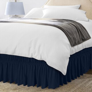 Foto 1 | Foto 1 | Falda De Cama Utopia Bedding Elástica De Microfibra King Navy - Venta Internacional.