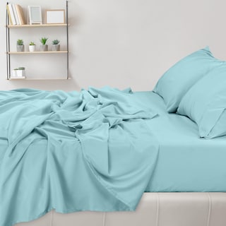 Foto 4 | Foto 4 | Juego De Sábanas Utopia Bedding King De Microfibra Cepillada Para Spa, Color Azul - Venta Internacional.