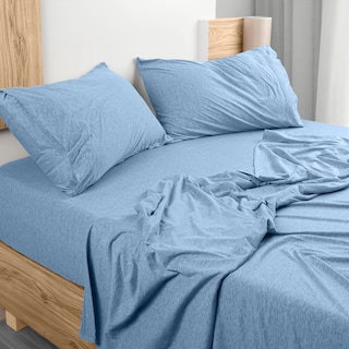Foto 1 | Foto 1 | Juego De Sábanas Utopia Bedding King Jersey De Algodón Azul Cielo - Venta Internacional.