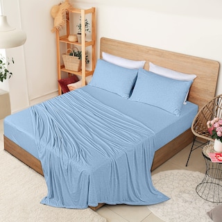 Foto 2 | Foto 2 | Juego De Sábanas Utopia Bedding King Jersey De Algodón Azul Cielo - Venta Internacional.
