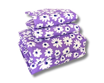 Foto 1 | Foto 1 | Juego De Sábanas Algodón Percal Básica 200 - Estampada - Lilas - King Size