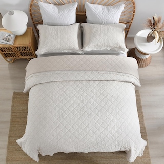 Foto 6 | Foto 6 | Juego de Colcha Horimote Home Queen Beige 3 Piezas - Venta Internacional