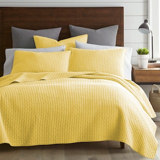 Foto 1 | Foto 1 | Juego de Colcha Levtex Home Cross Stitch Amarillo Queen - Venta Internacional