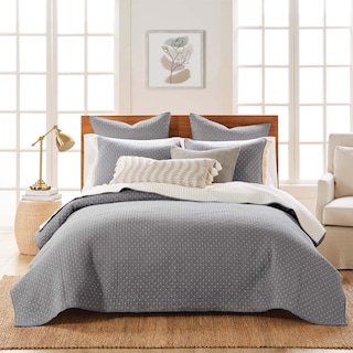 Foto 1 | Foto 1 | Set de Edredón Levtex Home Cross Stitch Gris- Venta Internacional