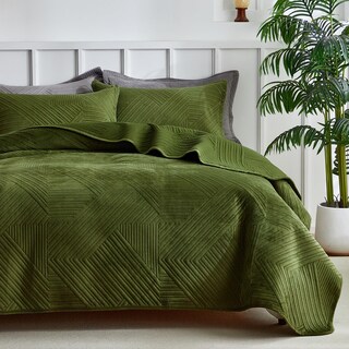 Foto 1 | Foto 1 | Juego De Edredón Warmdern Ultrasonic Green Velvet King, 270 X 240 Cm - Venta Internacional.