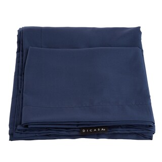 Foto 3 | Foto 3 | Sábanas Dicasa Softy Azul Marino Matrimonial + Almohada 2-pack