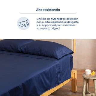 Foto 5 | Foto 5 | Juego De Sábanas De Algodón Tipo Satín Luuna, Individual, 1 Juego De 3 Piezas