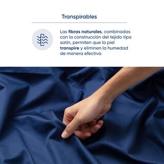 Foto 6 | Foto 6 | Juego De Sábanas De Algodón Tipo Satín Luuna, Matrimonial, 1 Juego De 4 Piezas