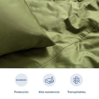 Foto 3 | Foto 3 | Juego De Sábanas De Algodón Tipo Satín Luuna, Matrimonial, 1 Juego De 4 Piezas