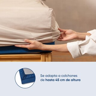 Foto 7 | Foto 7 | Juego De Sábanas De Algodón Tipo Satín Luuna, King Size, 1 Juego De 4 Piezas