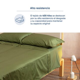 Foto 5 | Foto 5 | Juego De Sábanas De Algodón Tipo Satín Luuna, King Size, 1 Juego De 4 Piezas