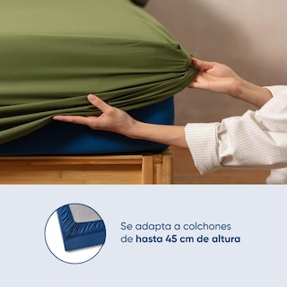 Foto 7 | Foto 7 | Juego De Sábanas De Algodón Tipo Satín Luuna, King Size, 1 Juego De 4 Piezas